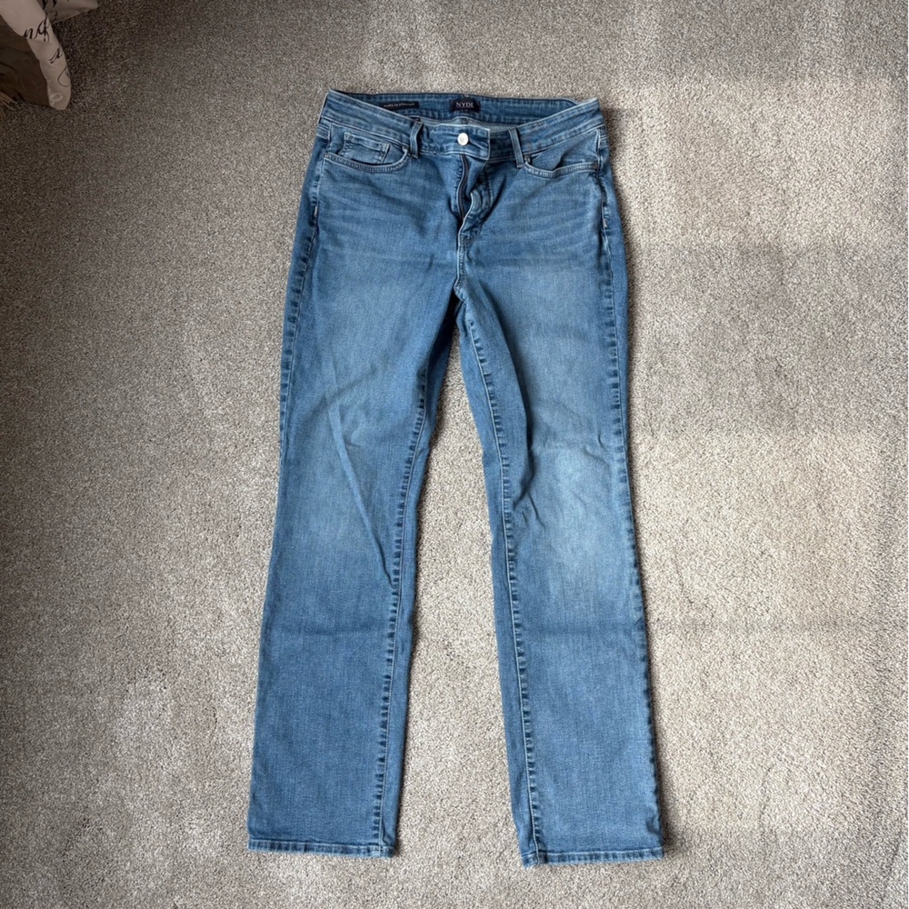 NYDJ Light Blue Straight Leg Jeans